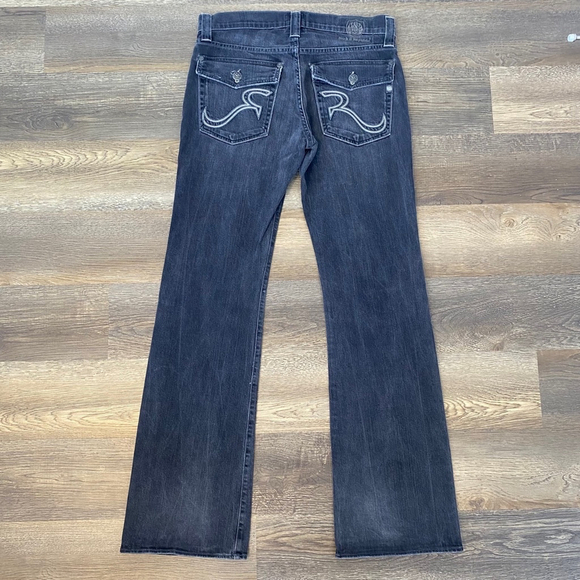 Rock & Republic Taylor Bootcut Jeans Size 34 Skull details faded black - Picture 16 of 16